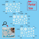 Adhesivos para ventanas con forma de copo de nieve para ventanas de vidrio 