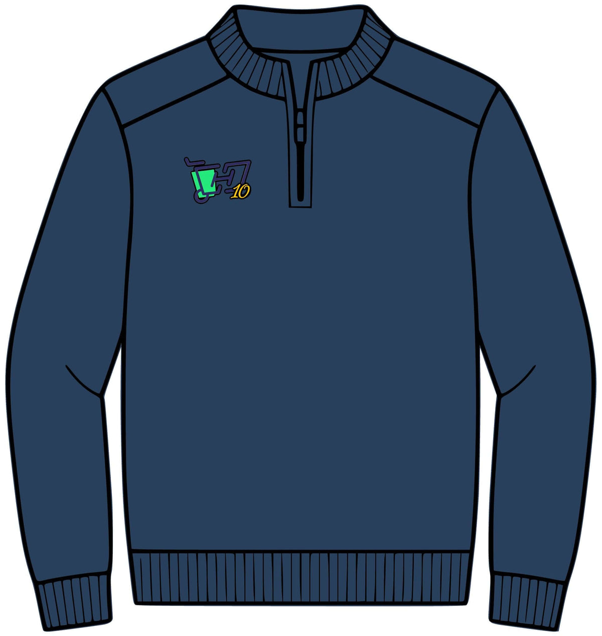 HOC 10YR - 1/4-Zip Sweater