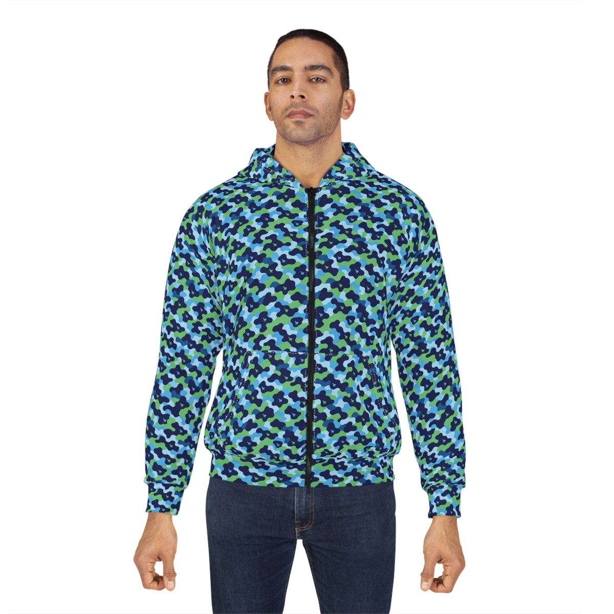 HOC CAMO - Unisex Zip Hoodie (AOP)
