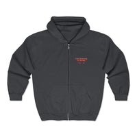 'Fom Underdogs to Top Dogs' Embroidered Zip Hoodie