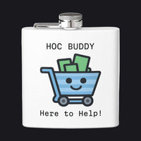 HOC BUDDY - Stainless Steel Flask, 6oz
