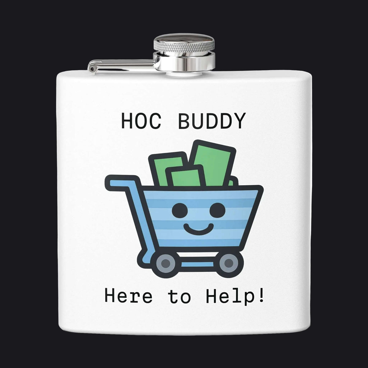 HOC BUDDY - Stainless Steel Flask, 6oz