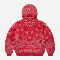 Bandana Jacquard Denim Hooded Work Jacket