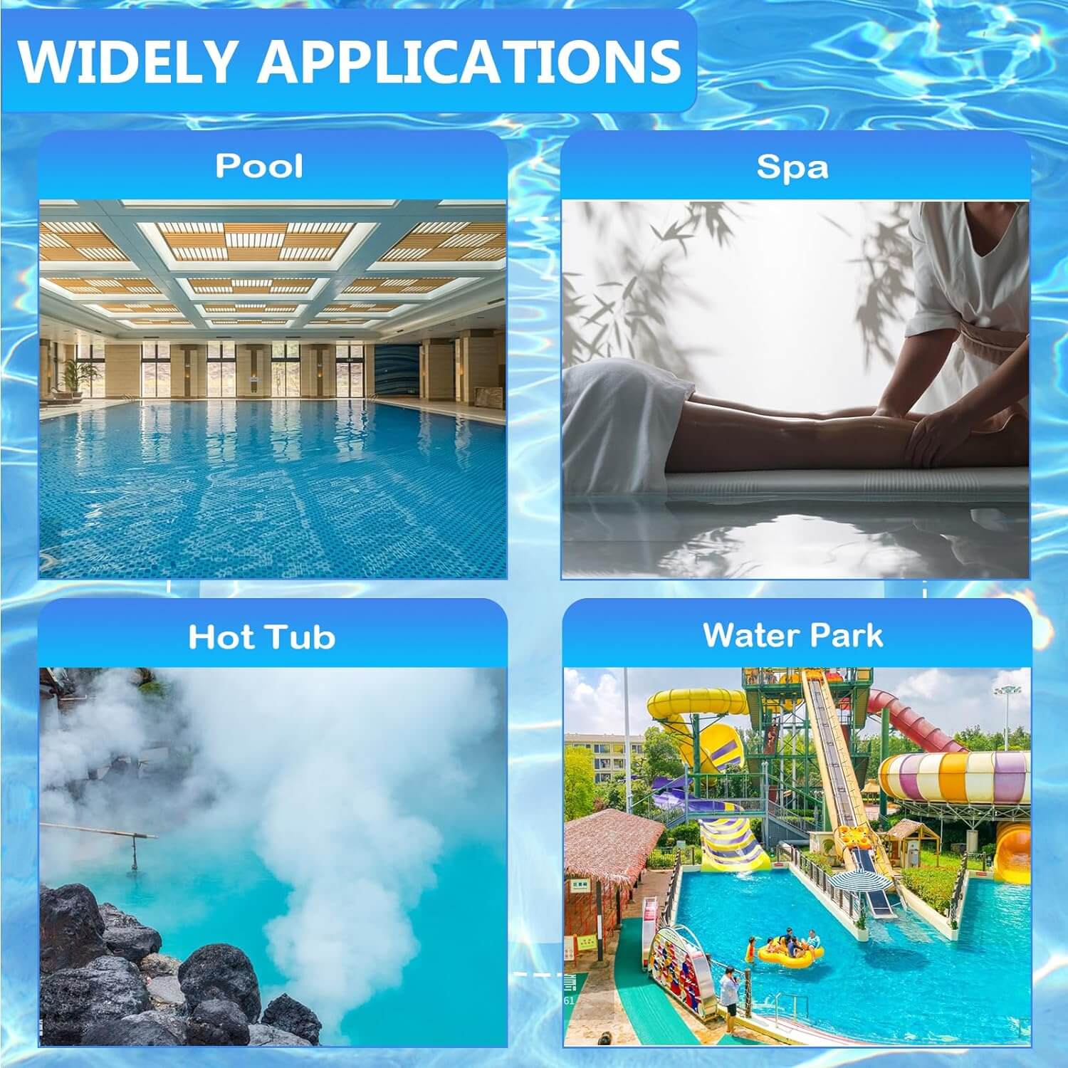 Tabletas de cloro para piscinas de 5 libras 