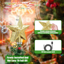 Adorno para árbol de Navidad con luz de proyección giratoria 