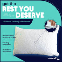 Memory Foam Pillows - Pack of 2