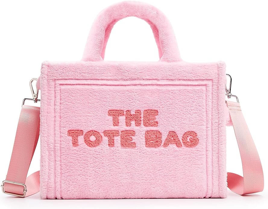Fluffy Faux Fur 'The Tote Bag' with Zipper