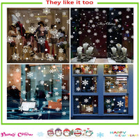 Adhesivos para ventanas con forma de copo de nieve para ventanas de vidrio 