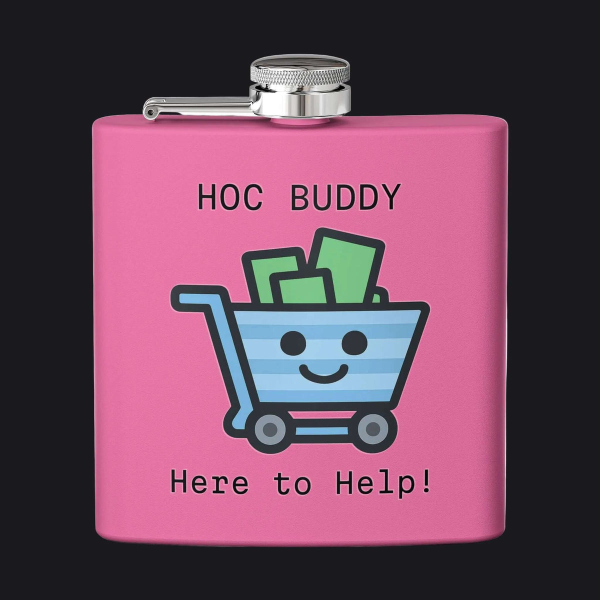 HOC BUDDY - Stainless Steel Flask, 6oz