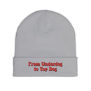 'From Underdog to Top Dog' Embroidered Knit Beanie