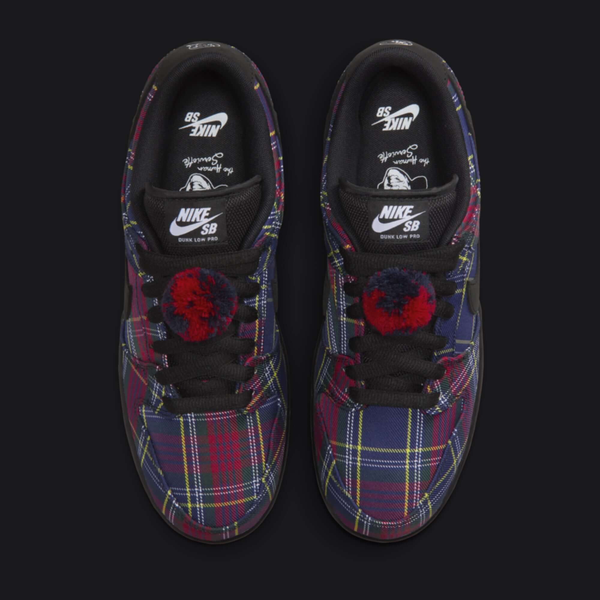 nike tartan trainers