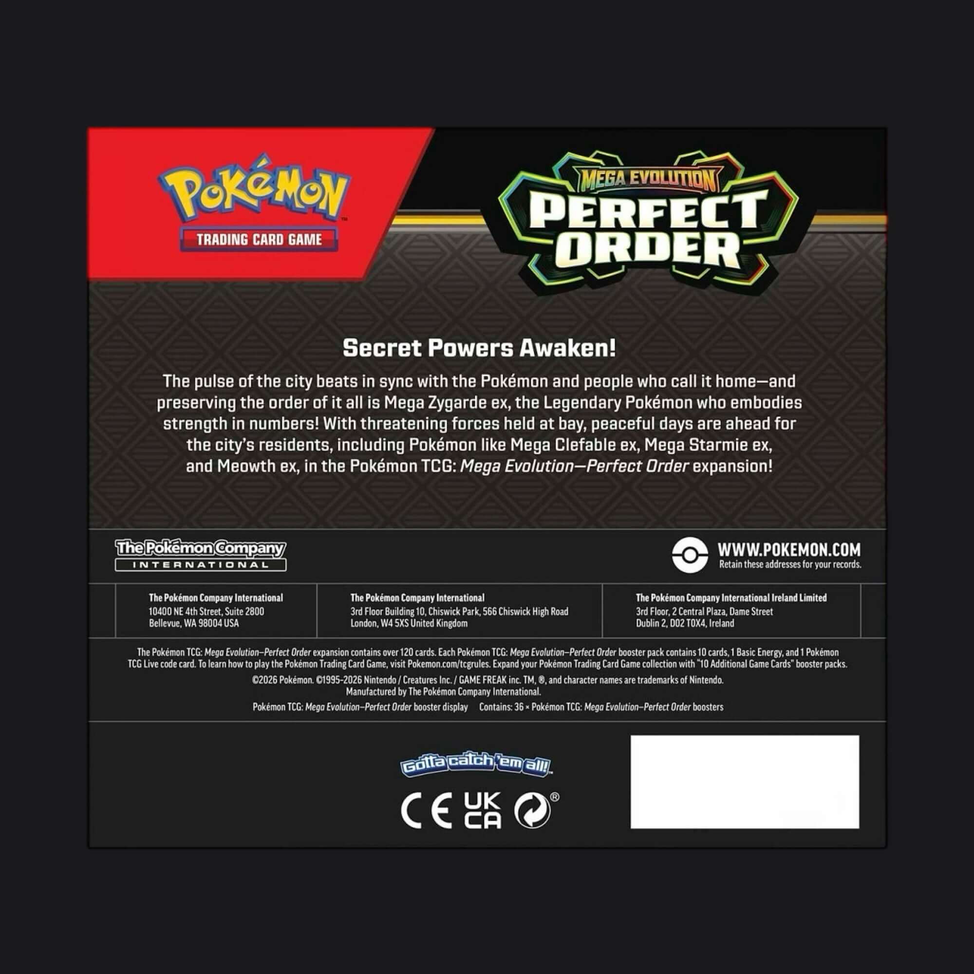 Pokmon Mega Evolution Perfect Order Booster Box | 36 Packs Sealed Pokmon Mega Evolution Perfect Order Booster Box | 36 Packs Sealed