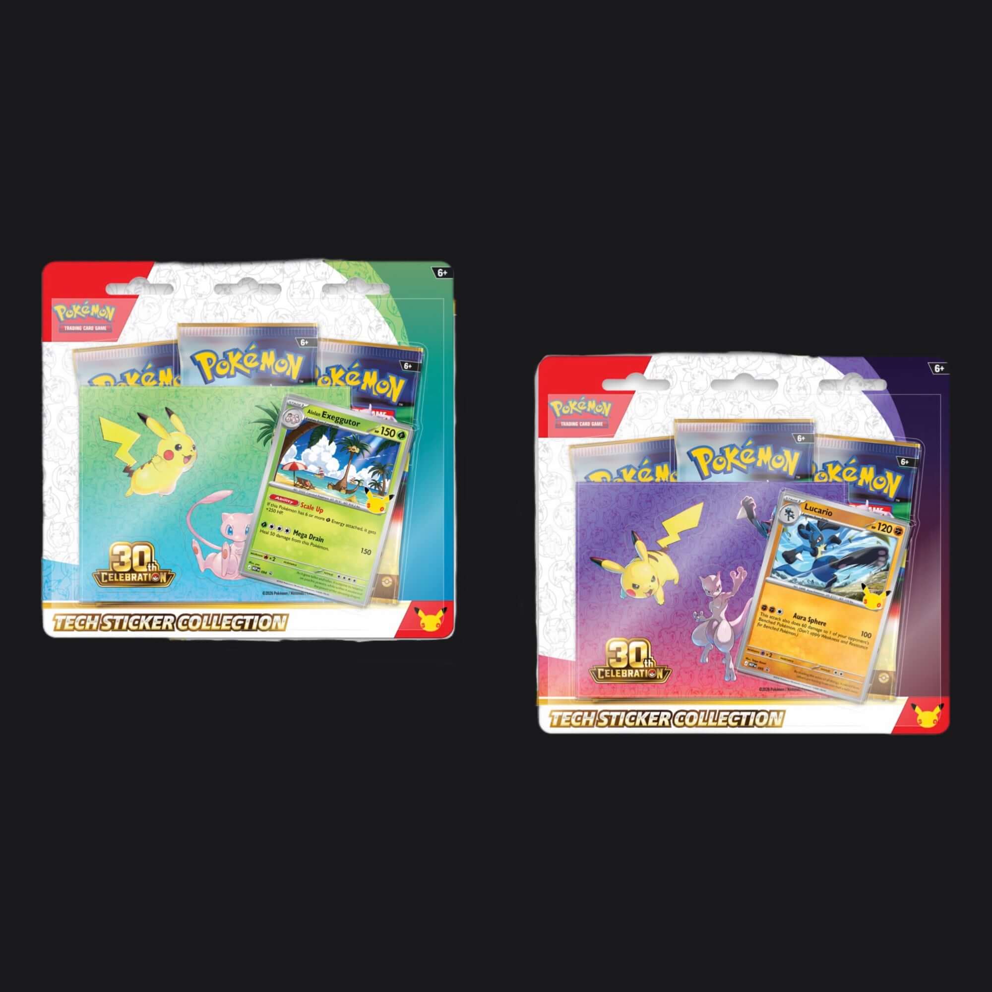 Pokémon 30th Celebration Tech Sticker Collection