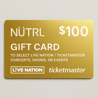 NÜTRL Ticket Concert Cash Codes for LiveNation or TicketMaster