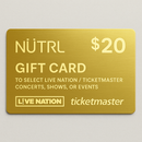 NÜTRL Ticket Concert Cash Codes for LiveNation or TicketMaster