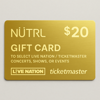 NÜTRL Ticket Concert Cash Codes for LiveNation or TicketMaster