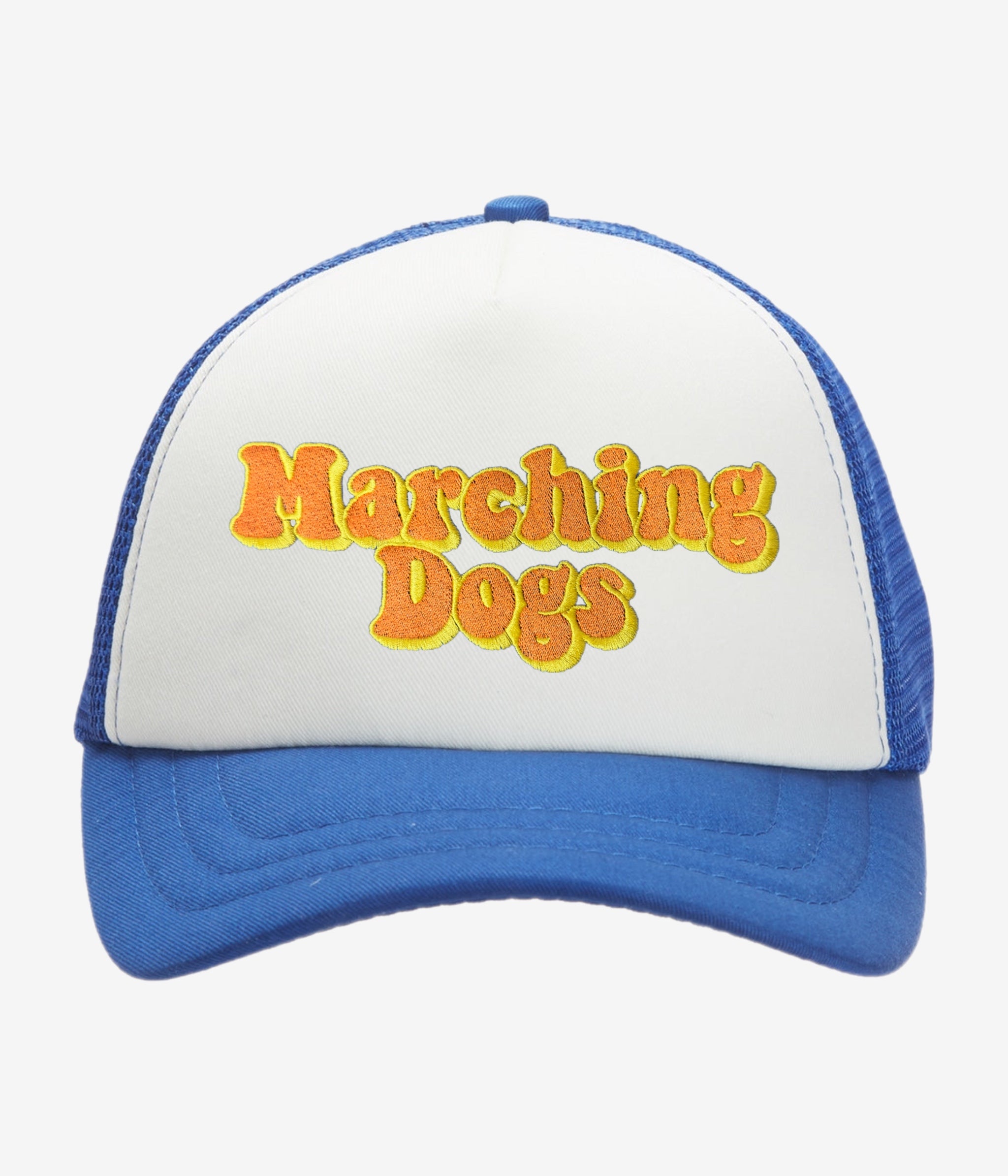 Gorra trucker de espuma de sarga de 5 paneles Marching Dogs