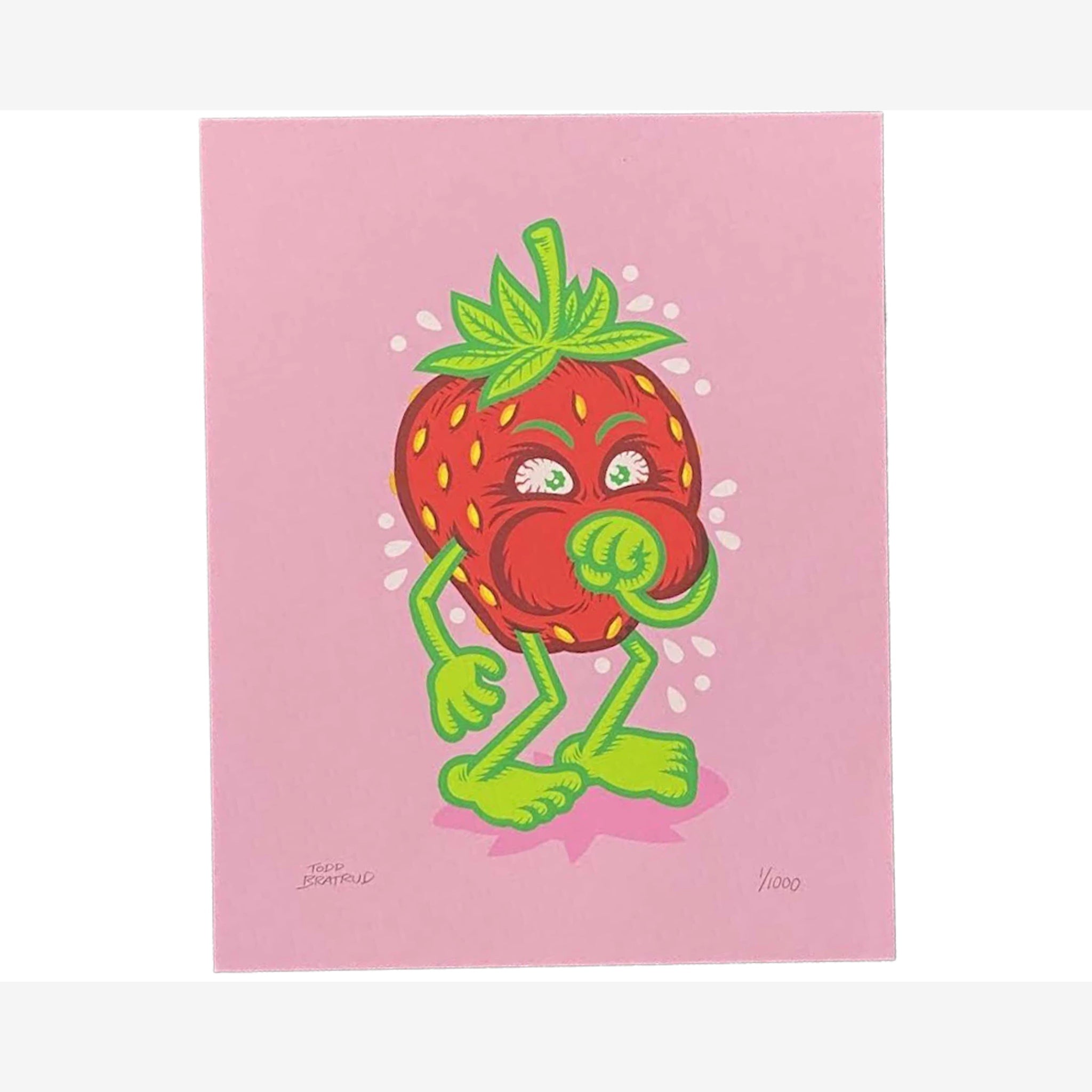 Impresión de Todd Bratrud 'Strawberry Cough' - (Firmado, Edición de 1000)