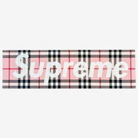 Logotipo de la caja Supreme x Burberry Pegatina