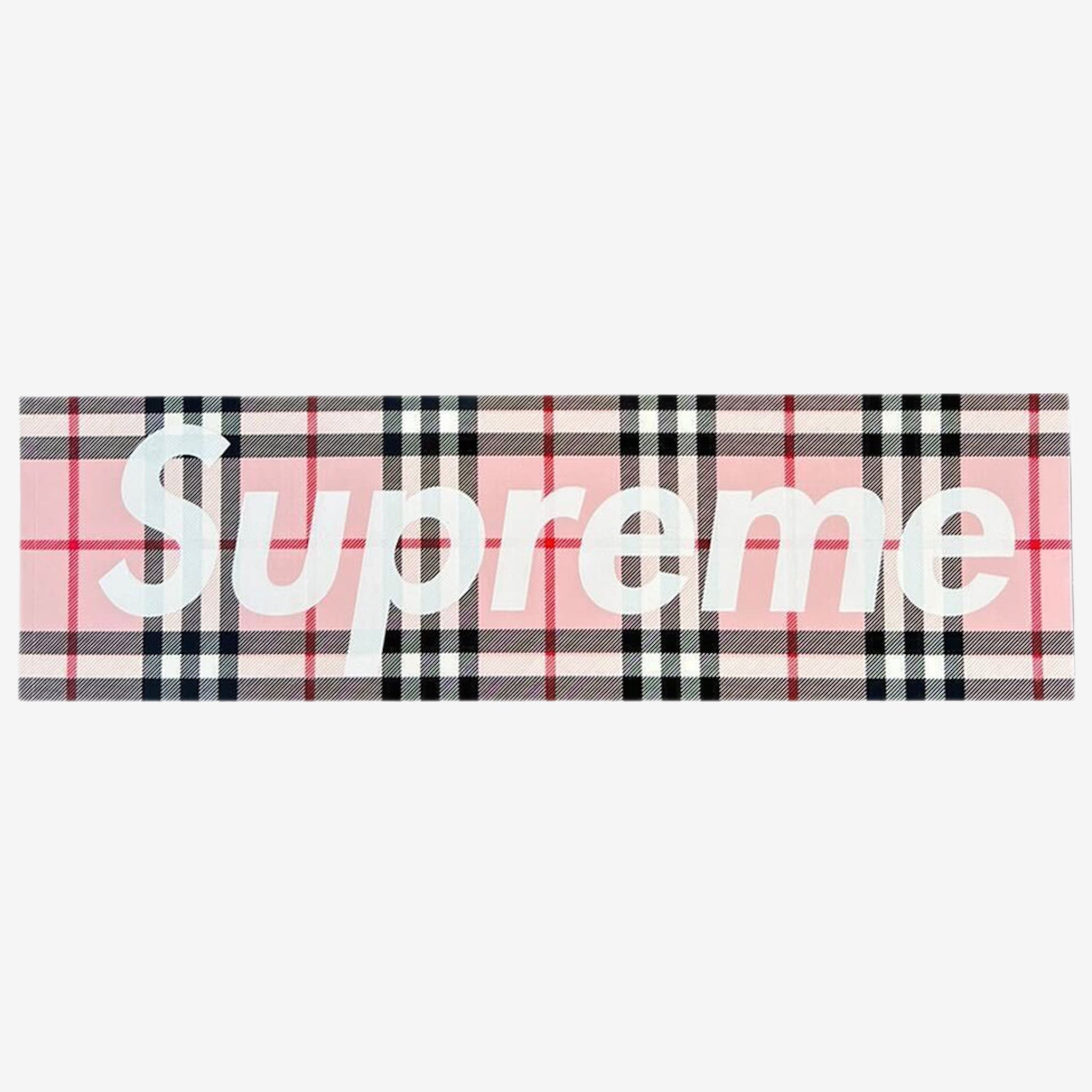 Logotipo de la caja Supreme x Burberry Pegatina