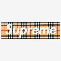 Logotipo de la caja Supreme x Burberry Pegatina