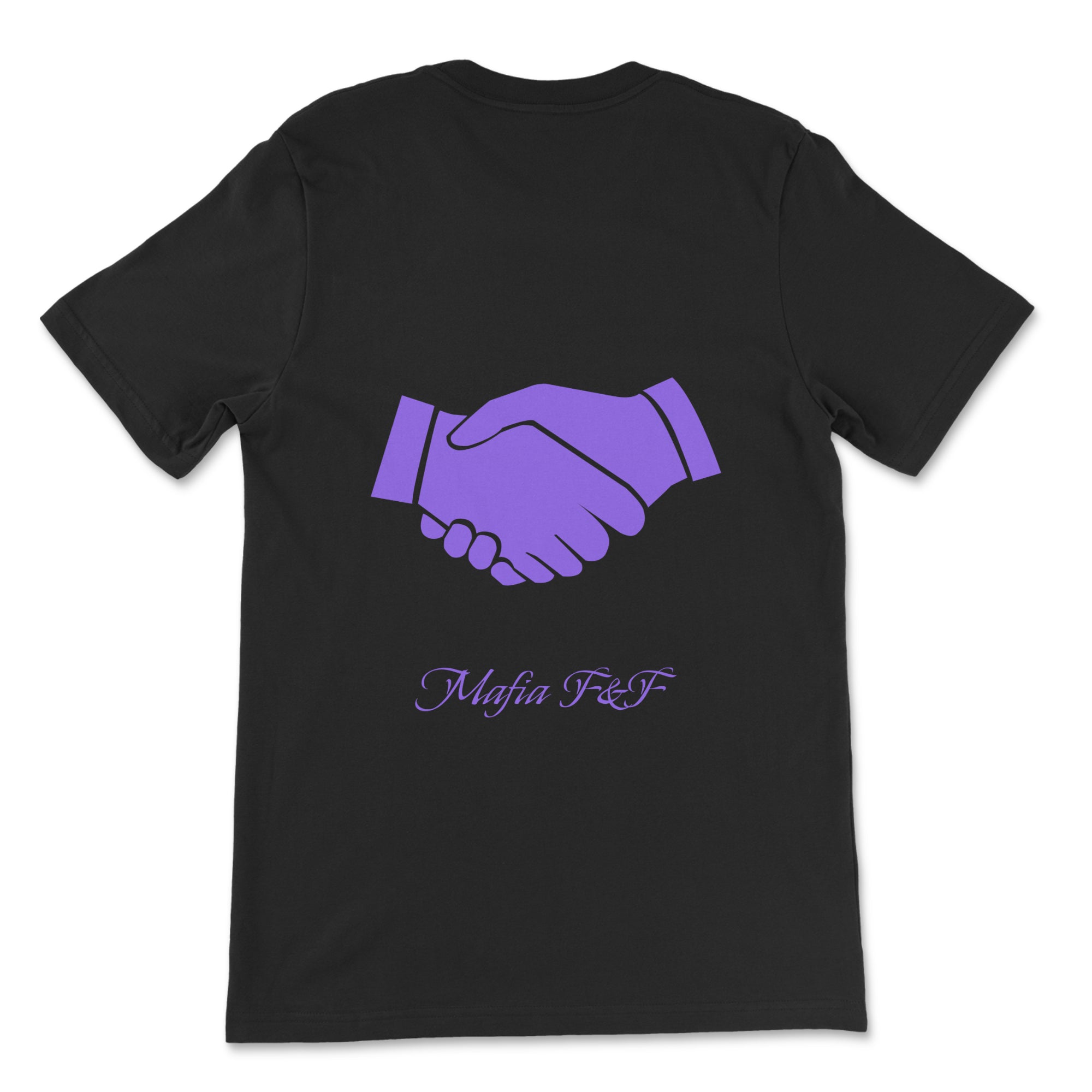 Mafia F&amp;F Camiseta con logo de bolsillo "Handshake"
