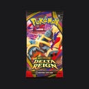 Delta Reign booster pack wrapper featuring Mega Golurk ex.