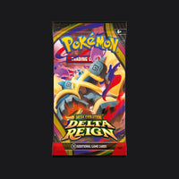 Delta Reign booster pack wrapper featuring Mega Golurk ex.