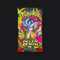 Delta Reign booster pack wrapper featuring Mega Malamar ex.