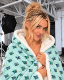 HOC 10YR - Hooded Sherpa Fleece Blanket