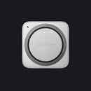 Silver Mac Studio computer on a white background